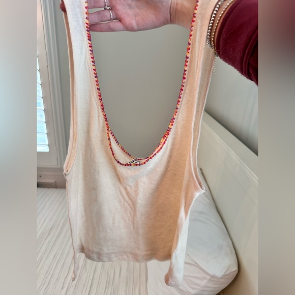 Free People Intimately Beige Tank Sz. S - Picture 3 of 5